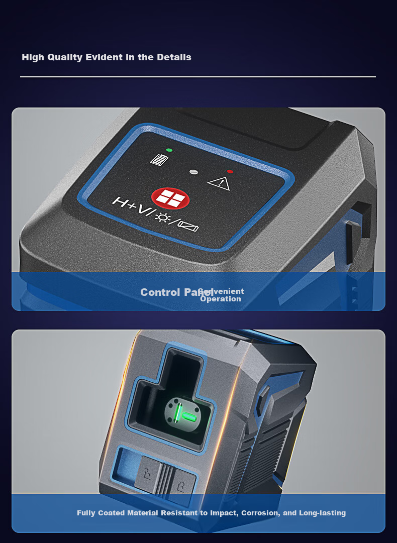 Dongcheng Second-Line Small Horizontal Level High-Precision Infrared Green Laser Strong Light DIY Mini Line Projector FF10-11B 6