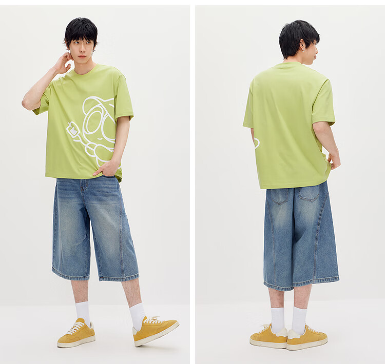 Semir Luo Xiaohei Short Sleeve T-Shirt Men Summer Collaboration Printed Knitwear 2026 Trendy Comfortable Top 109326100232 15