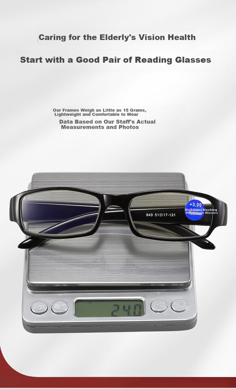 DRATRA Blue Light Blocking Reading Glasses High-Definition Lightweight Durable Classic Unisex Adjustable Prescription 2