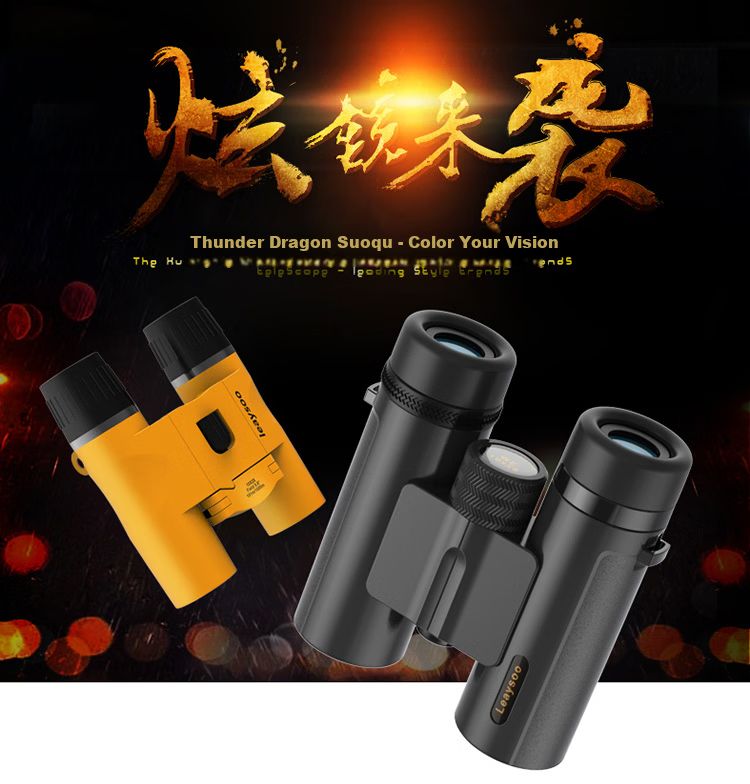 Leaysoo Leaysoo Xuanying 10X26 High Magnification High Definition Professional Binoculars for Mobile Phones, Outdoor Concert Viewing, Classic Black 5