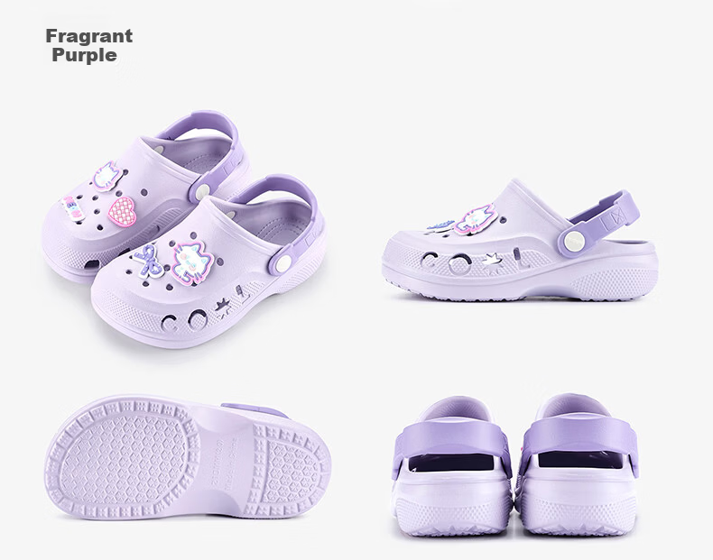 Balabala Kids Summer Clog Sandals Girls Outdoor Cartoon Bath Slippers Boys Home Large Kids Beach Shoes 10