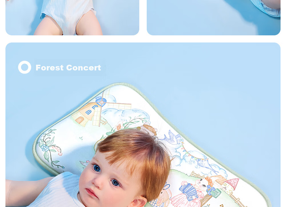 Betis Baby Pillow 0-6 Years Old Children's Pillow Cloud Slice Pillow Summer Breathable Baby Cooling Pillow Newborn Pillow Summer Party 38