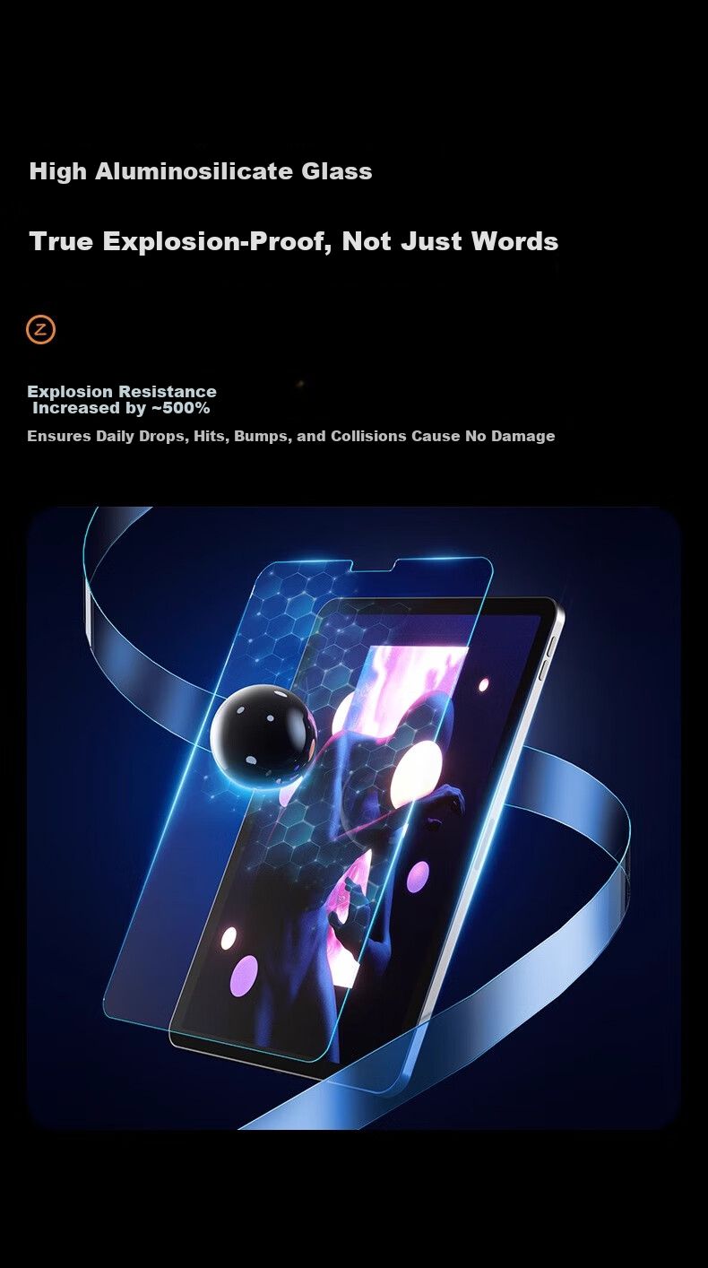 RBP Tempered Glass Screen Protector for Mini 7/6 8.3-inch Apple Tablet, High-Definition Explosion-Proof Tempered Film 10