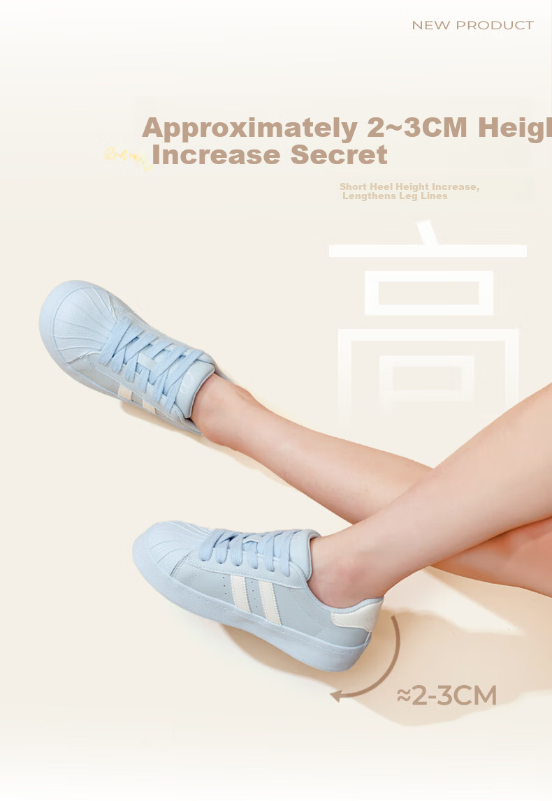 La Chapelle Women's Casual Sneakers Soft Sole Sport White Shoes A080BR White Size 39 5