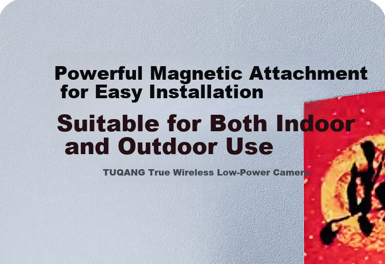 Tuqiang Wireless WiFi Magnetic Doorway Staircase Camera Battery-Powered Indoor Outdoor HD Remote Mobile Surveillance Camera No Drilling Required 20