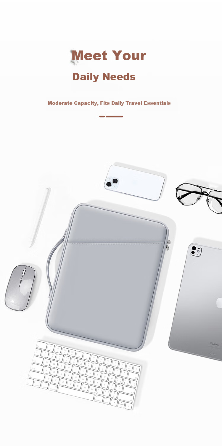 Biyoumei Tablet Inner Sleeve Case for Huawei Apple iPad Air Keyboard Protective Storage Bag 1