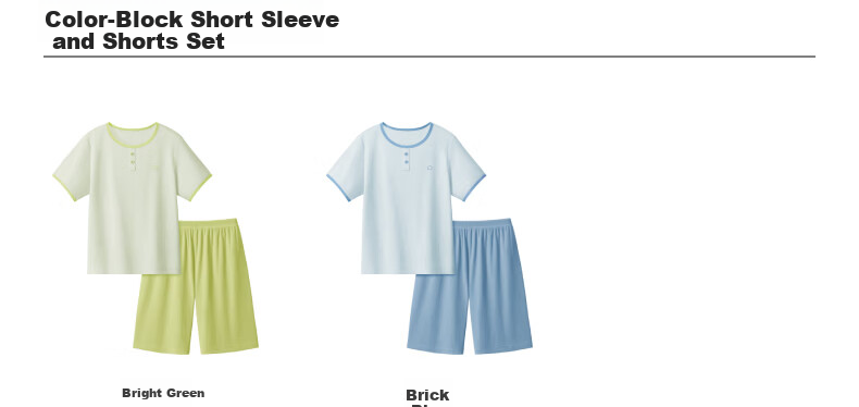 Jiao Nei Cotton 511S Kids' Striped Short Sleeve Pajama Set Boys and Girls Homewear Spring Summer Moisture-Wicking Quick-Dry Breathable 16