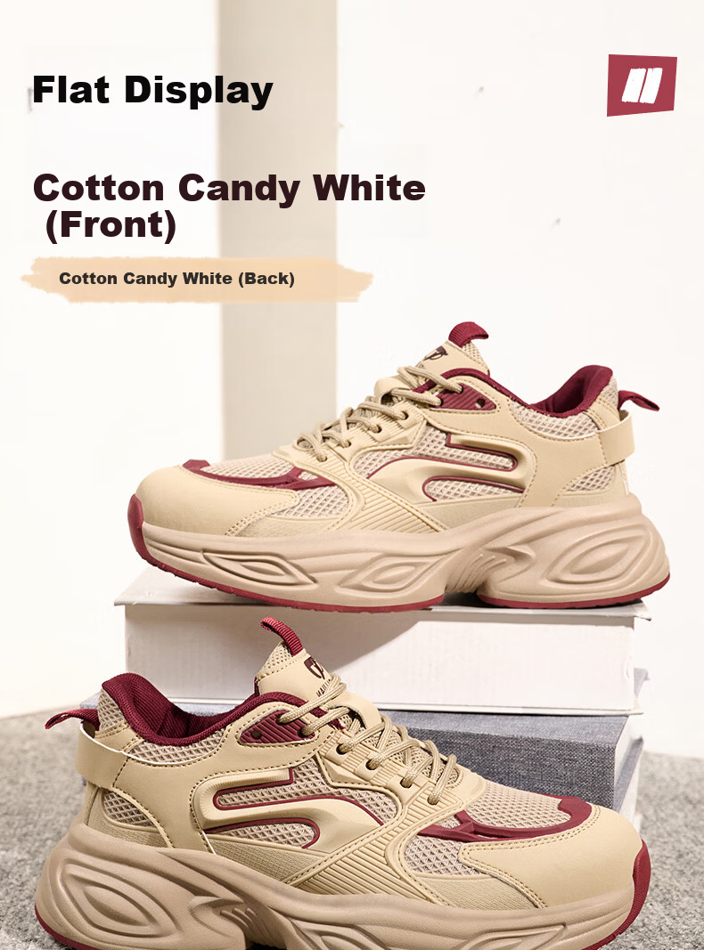 Tank Shield Women's Lightweight Small Size High Elastic Comfortable Wear-Resistant Steel Toe Safety Work Shoes 577 34 1