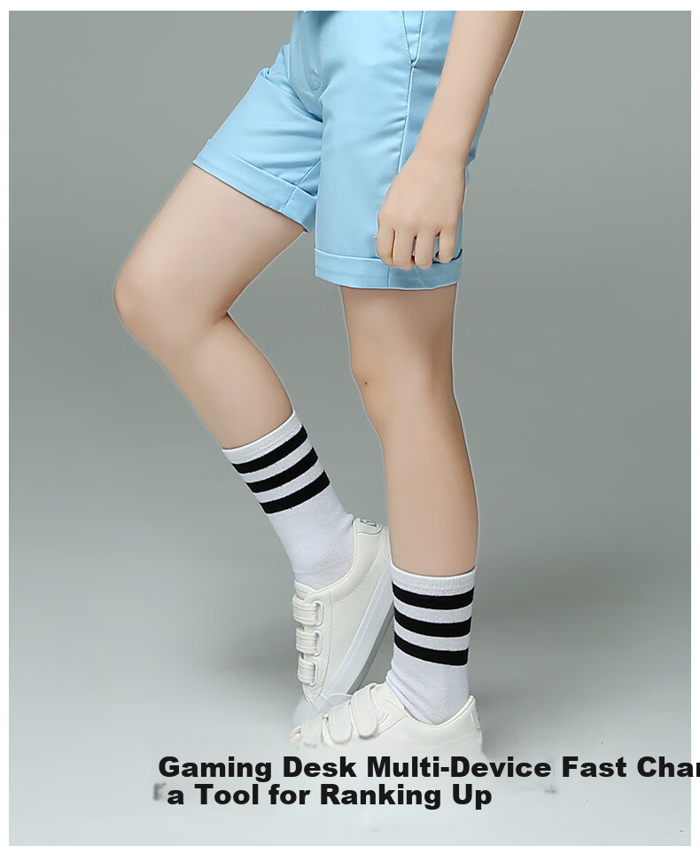 Luomeng Children's Socks, Kindergarten And Elementary School Students' College-Style Patchwork Striped Black Performance Dance Socks, Small Size 1