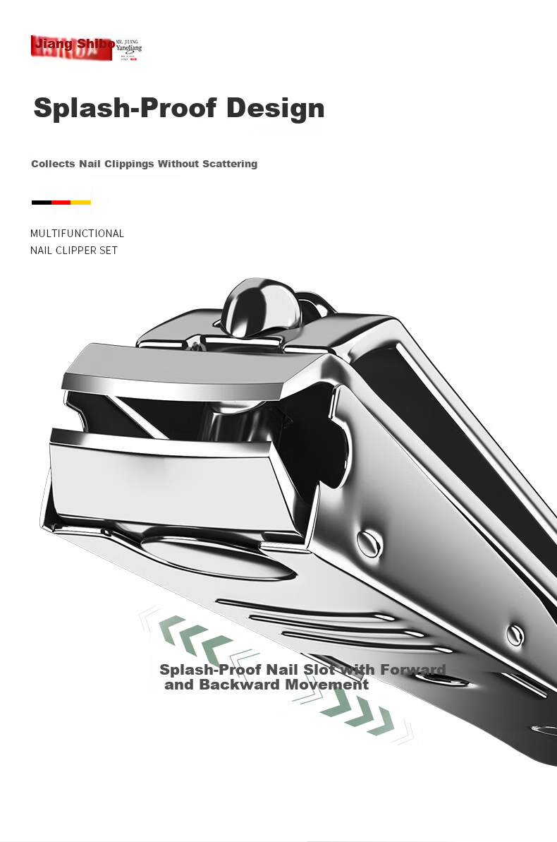 Master Jiang Nail Clipper Set for Women Household Original Nail Clippers Slant Cut Manicure Tool 6