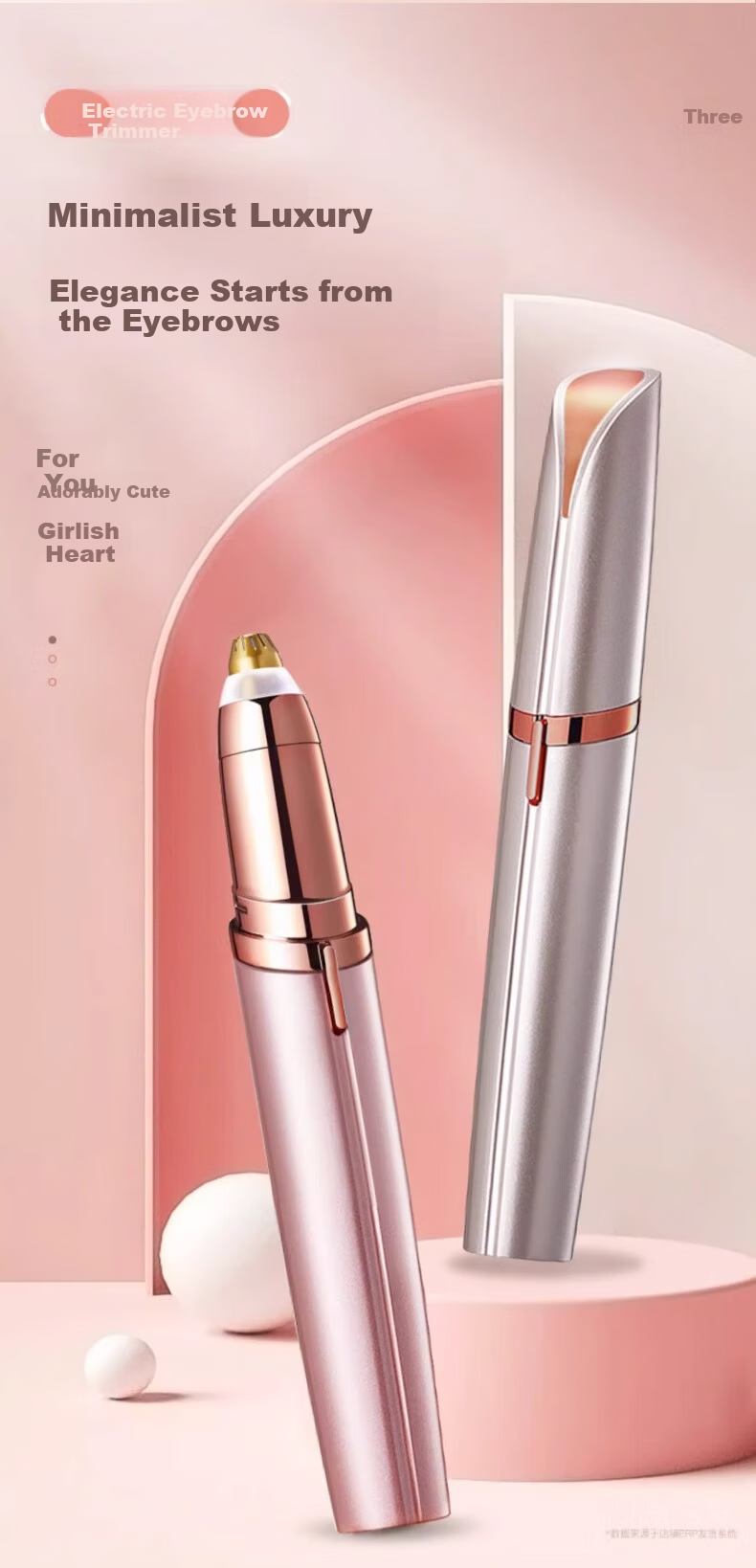 Sidomi Electric Eyebrow Trimmer 1pc Advanced Portable Eyebrow Groomer Safe Anti-Scratch Women’s Eyebrow Shaping Tool 1