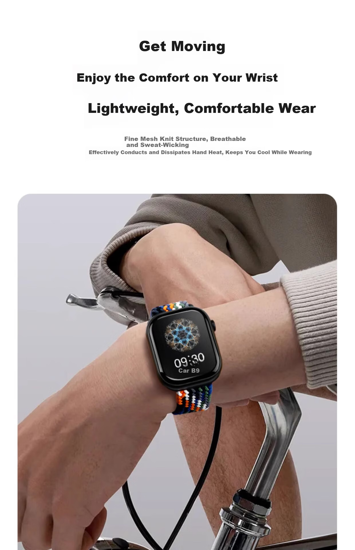 Belt Brother Nylon Strap for Apple Watch S10 Woven Band iWatch S9/8/7/11/6/SE2/1/3 Nylon Loop Sports Strap for Women Plum Color 17