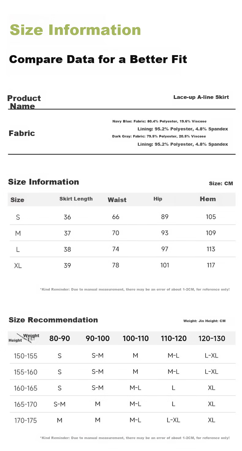 Baleno Lace-Up A-Line Skirt for Women 2026 New High-Waist Slimming Hip-Covering Pear-Shaped Body Petite Bodycon Mini Skirt 4