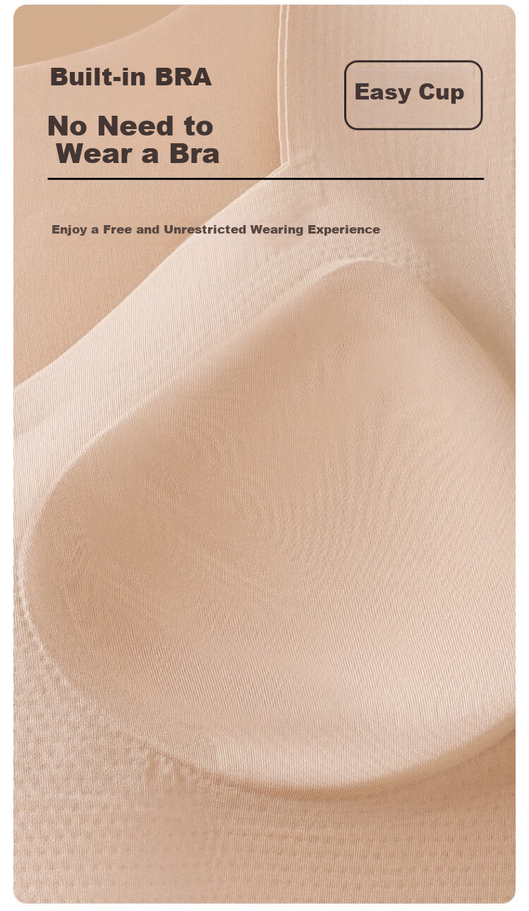 GRACEWELL Seamless Foundation Liquid Thermal Underwear for Women with Chest Pad, Bra-Free, 7A Antibacterial Skin-Enhancing Base Layer Autumn Shirt 5