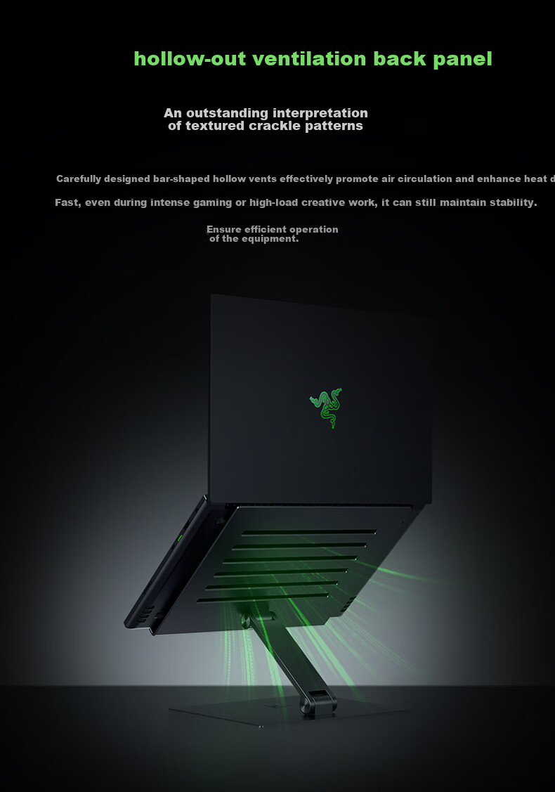 Razer Laptop Stand Tablet Riser Cooler Floating Rotating Adjustable Mercury 4