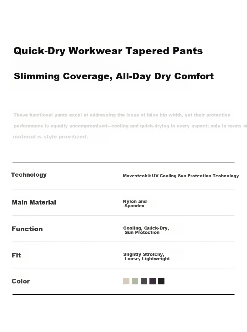 Jiao Nei Liang Pi 503Cool Pro Tapered Quick-Dry Women's Sports Pants Summer Slimming Sun Protection Casual Workwear 1