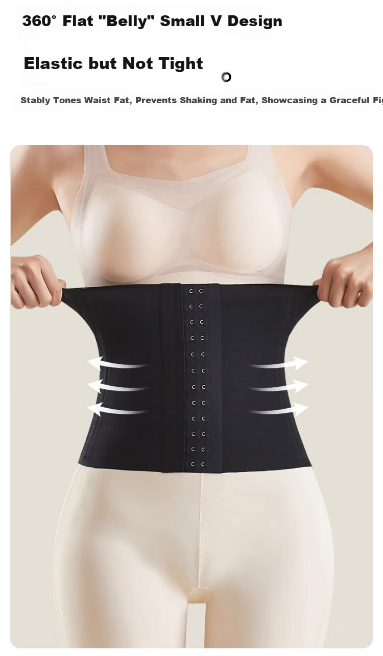 FitonTon Waist Trainer for Women, Shaping Waist Belt, High Elasticity Postpartum Body Shaper, Adjustable Button-Up Tummy Control Belt 6
