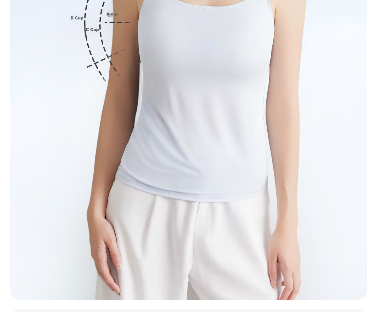 JOYNCLEON Nursing Camisole Summer Thin Breast Pad Bra-Free Innerwear Pink XXL Jbr185167 22