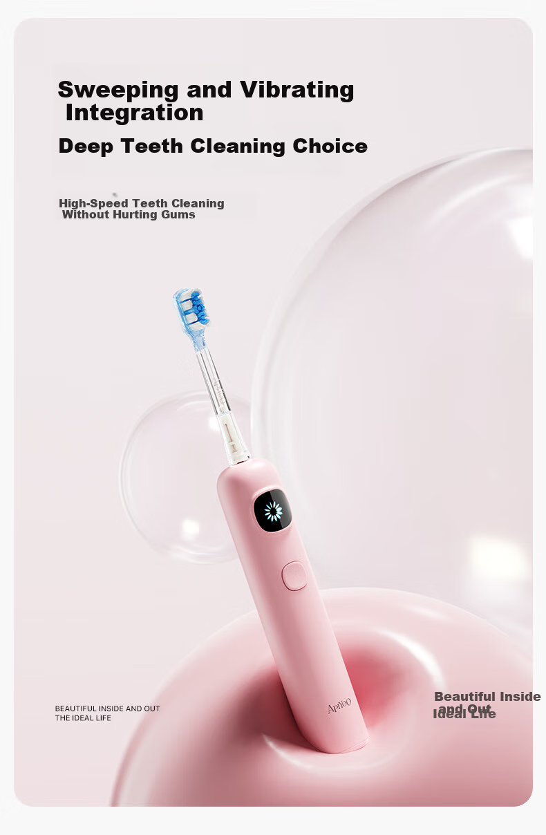 ApiYoo AiYou P9 Pro Adult Sonic and Vibrating Electric Toothbrush Soft Bristles Gum Care Deep Cleaning Adult Couples Students Gift for Boyfriend Girlfriend Birthday Present 1