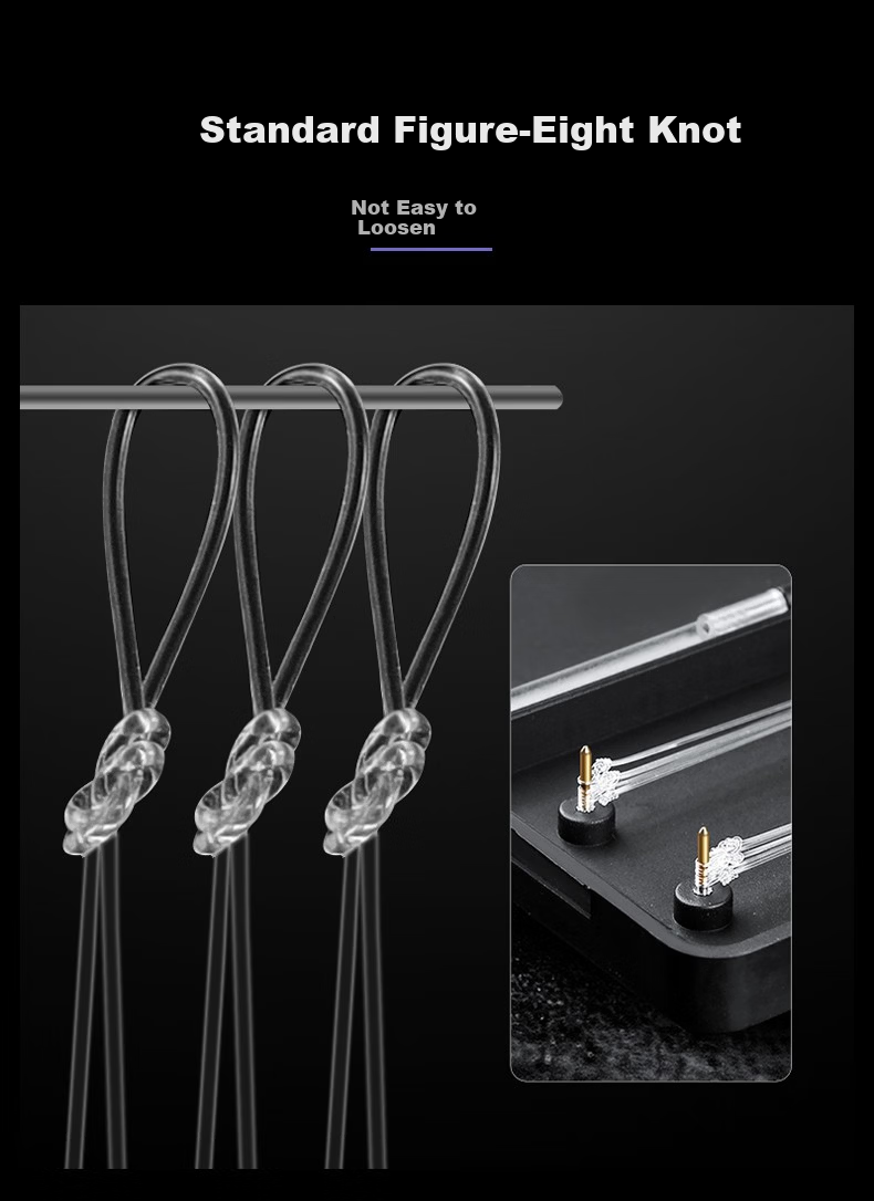 Diaoyuwang Pre-Tied Double Hook Fishing Line with Hook, Sea Breeze Barbedless 5# Line 0.6# + Hook 6# Line 0.8# 3