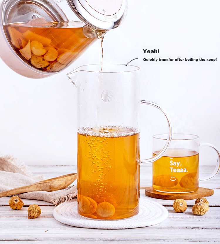 Buydeem Tea Brewing Pot Office Home Tea Set with Handle, Anti-Scald, Tea-Water Separation Cold Water Kettle 3