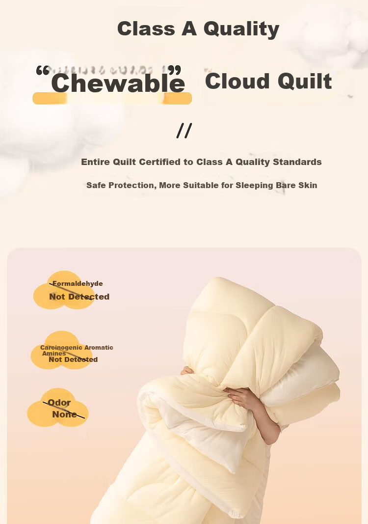 Bellees Home Textile Cotton Quilt 100% Xinjiang Cotton Class A Antibacterial Thickened Autumn Winter Quilt Approx. 3.6 Jin 150*210cm 7
