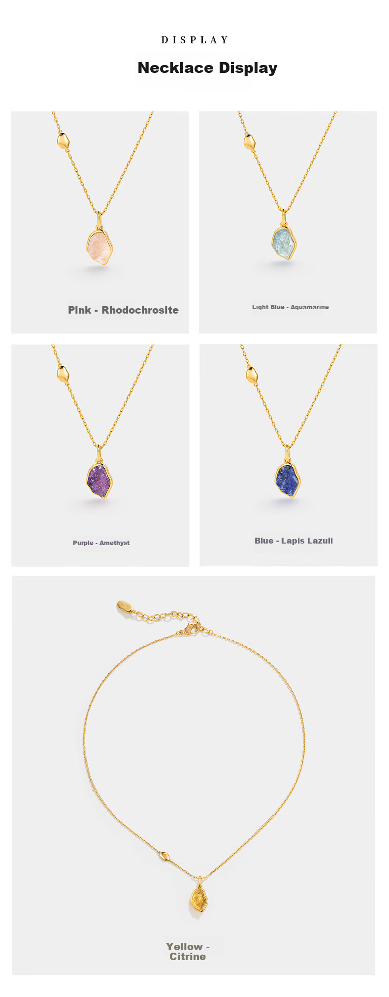 Amber Lollipop Wang Yuwen Crystal Necklace Women's Light Luxury Niche Pendant Birthday Mother's Day Gift for Mom Wife Practical 14