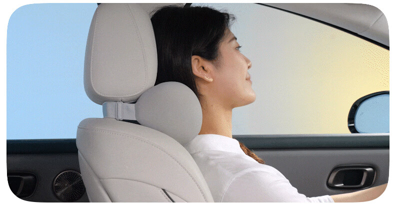 CICIDO Car Headrest and Lumbar Support Set Summer Neck Protection Pillow Seat Cushion Car Lumbar Pillow 10