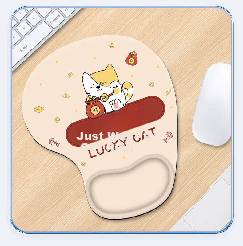 JPLAYER Women's Wrist Support Pad Creative Minimalist Laptop Mouse Wrist Rest Non-Slip Silicone Mouse Pad Wrist Protector for Men 11