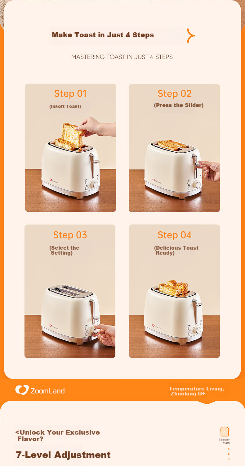 Zhuolang Multifunctional Household Toaster Breakfast Maker Electric Griddle Sandwich Maker Electric Oven Toaster 5