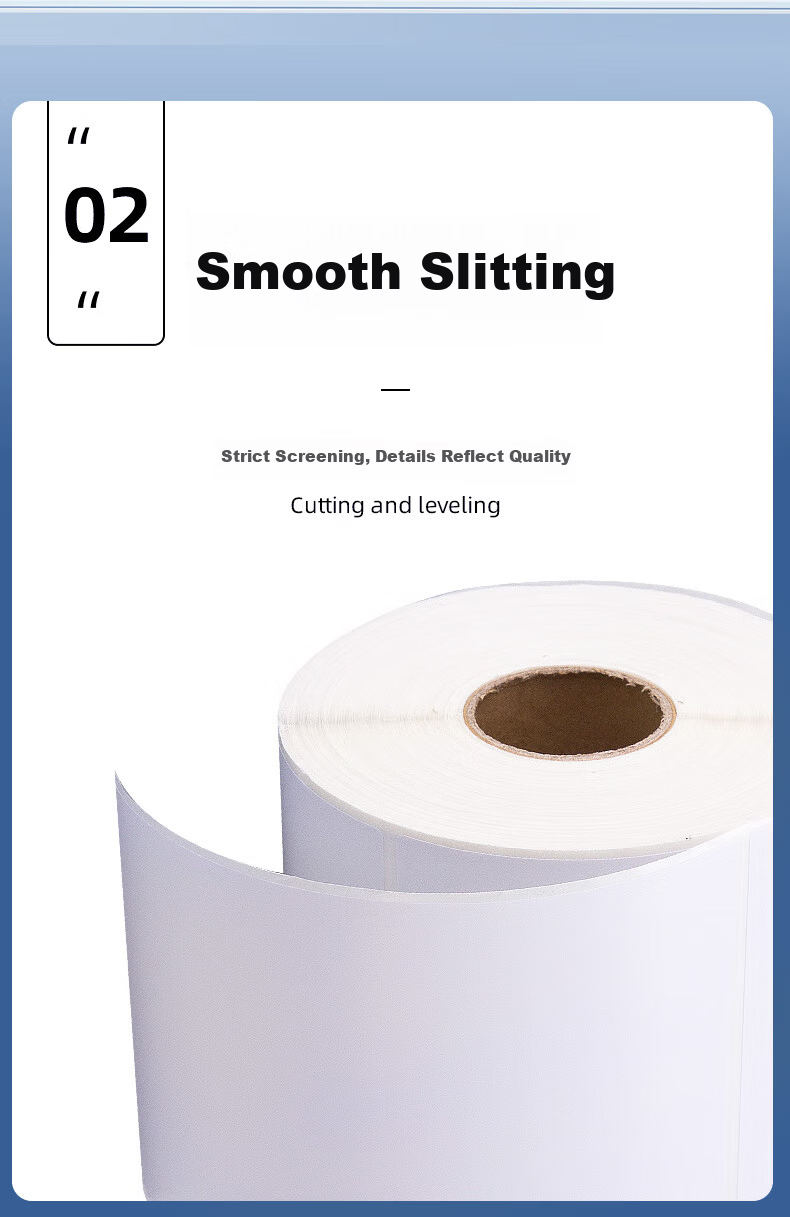 Laiterly 【Customizable】100*60mm 700 Sheets*1 Roll Coated Label Paper Carbon Ribbon Label Printer Barcode Paper High Adhesive Eco-friendly Coated Self-adhesive Labels 3