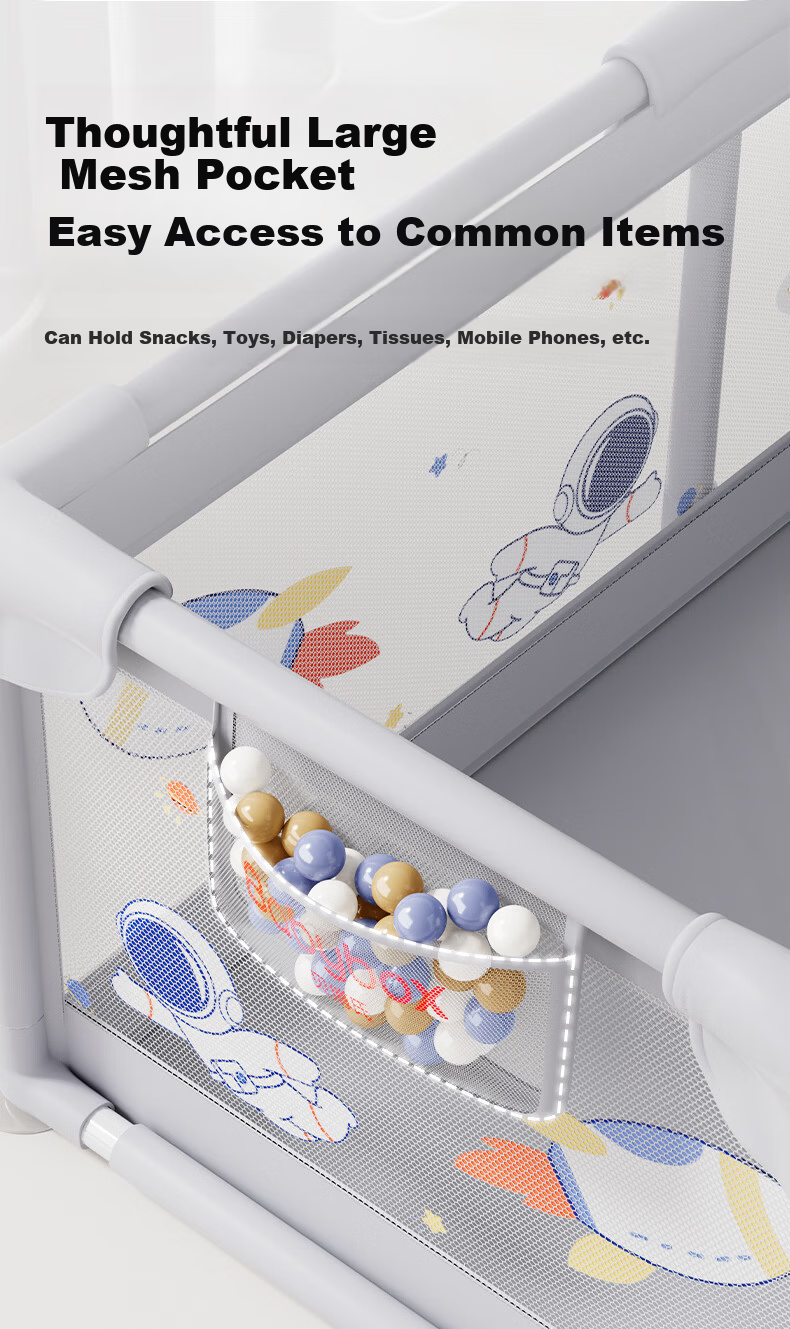 Beiboshi Babybox Baby Play Pen, Infant And Toddler Safety Barrier, Crawling Mat for Living Room And Indoor Use 15