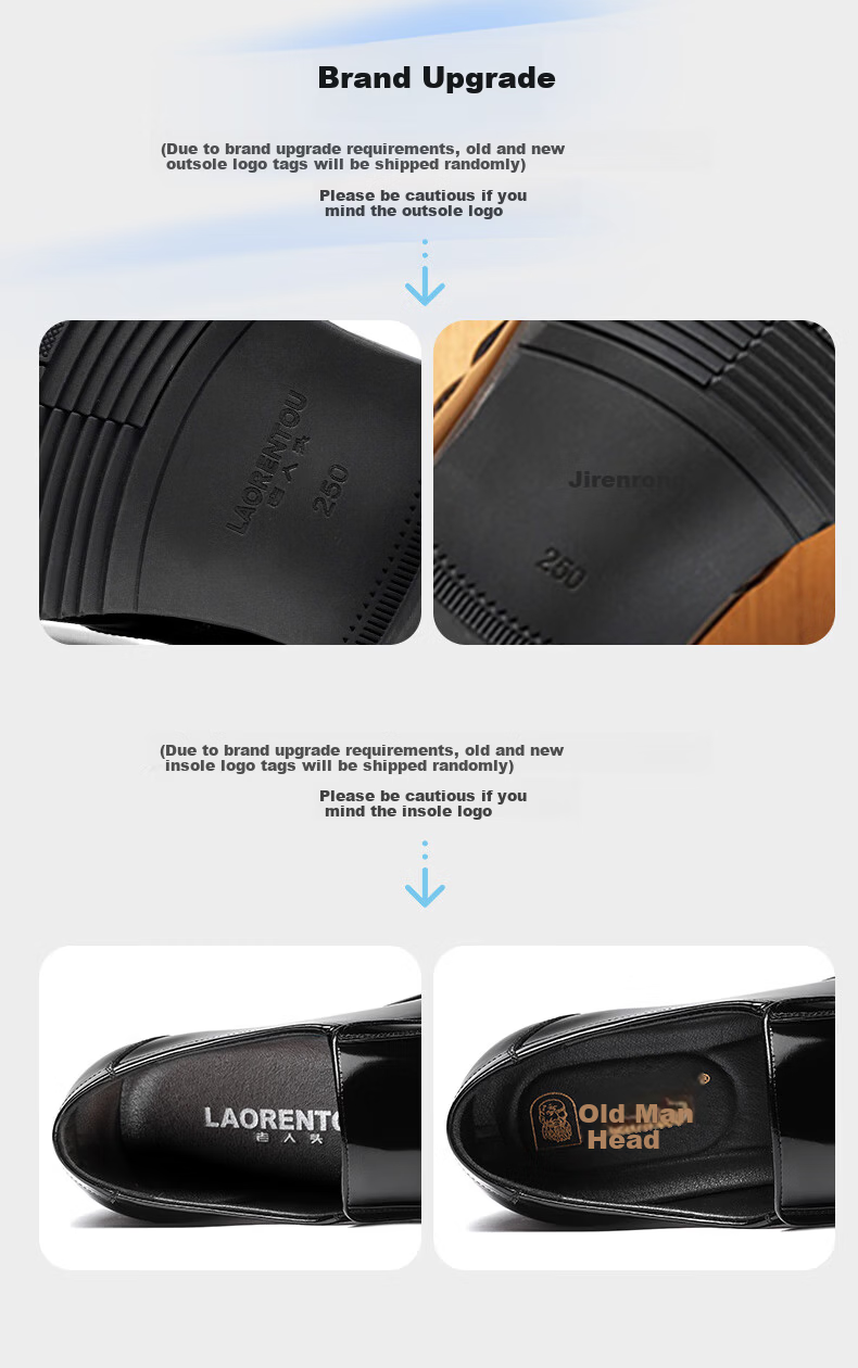 LAORENTOU Men's Leather Business Dress Shoes Spring Autumn Slip-On Patent Leather Daily Shoes 130361 Black Size 43 12