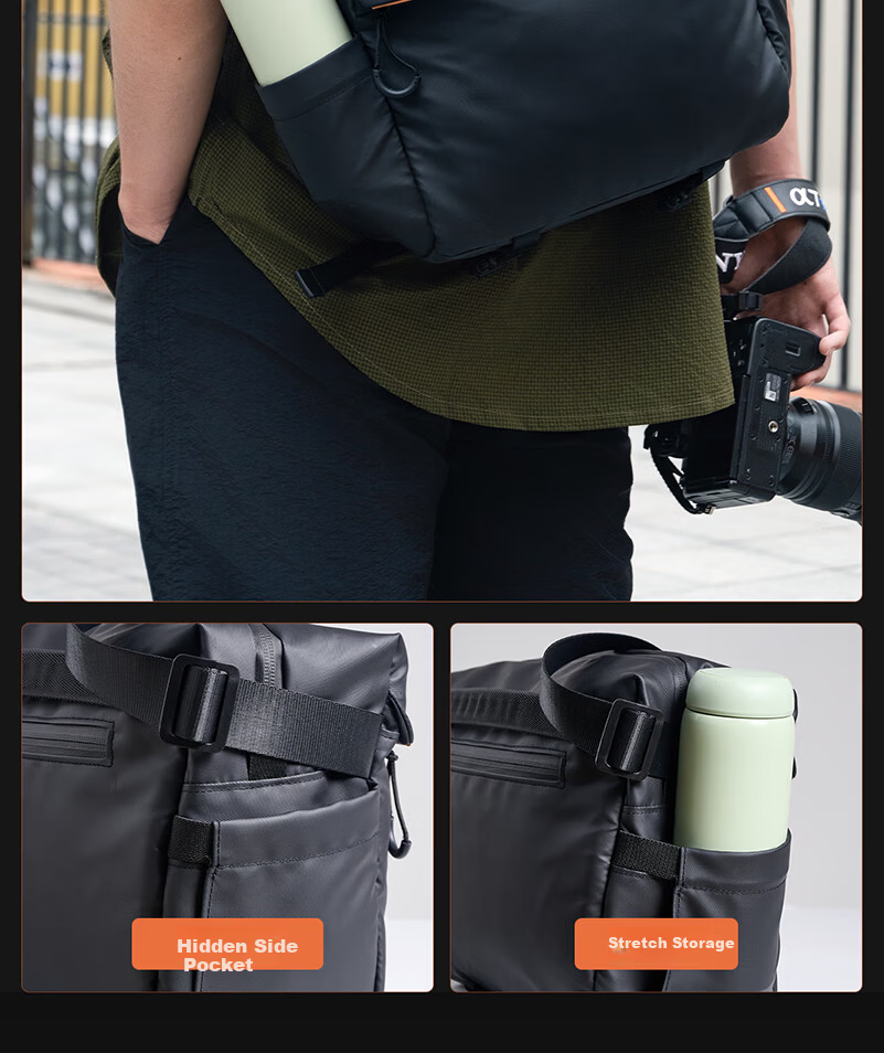 Llano S9 Shadow Capture Camera Bag Crossbody Shoulder Functional Photography Bag for Men and Women DSLR Mirrorless Lens Storage Compatible with Sony Fujifilm Canon Nikon Hasselblad One Body Multiple L 13