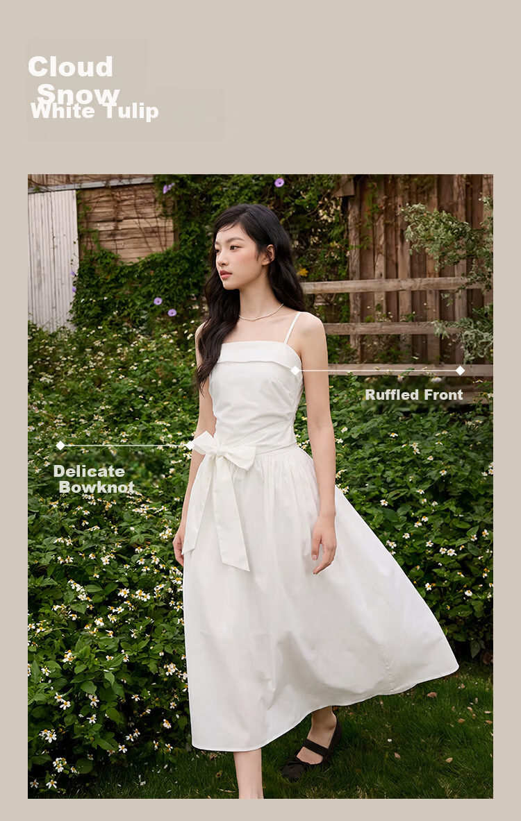 Semir Chen Duling Tulip Hem Strapless Dress Women's Summer 2026 Pure Desire Long Dress 109326114003 6