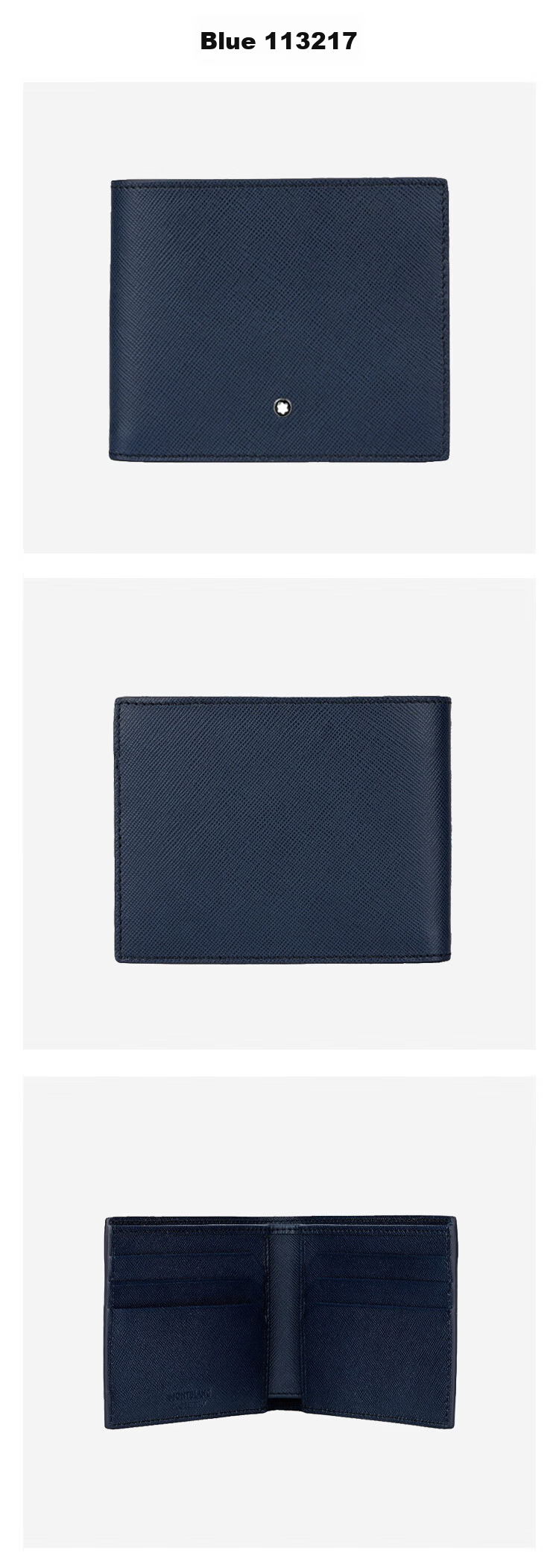MONTBLANC Craft Series Black 6cc Leather Wallet/purse 130315 [520 Gift] 9
