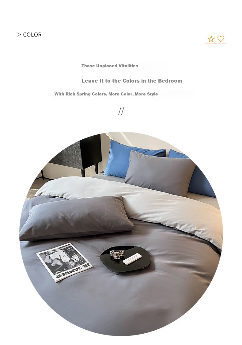 CROWN Single Cotton Bed Sheet 60s 1.8x2.3m 100% Cotton A-Class Student Dormitory Hotel Dustproof Duvet Cover 3