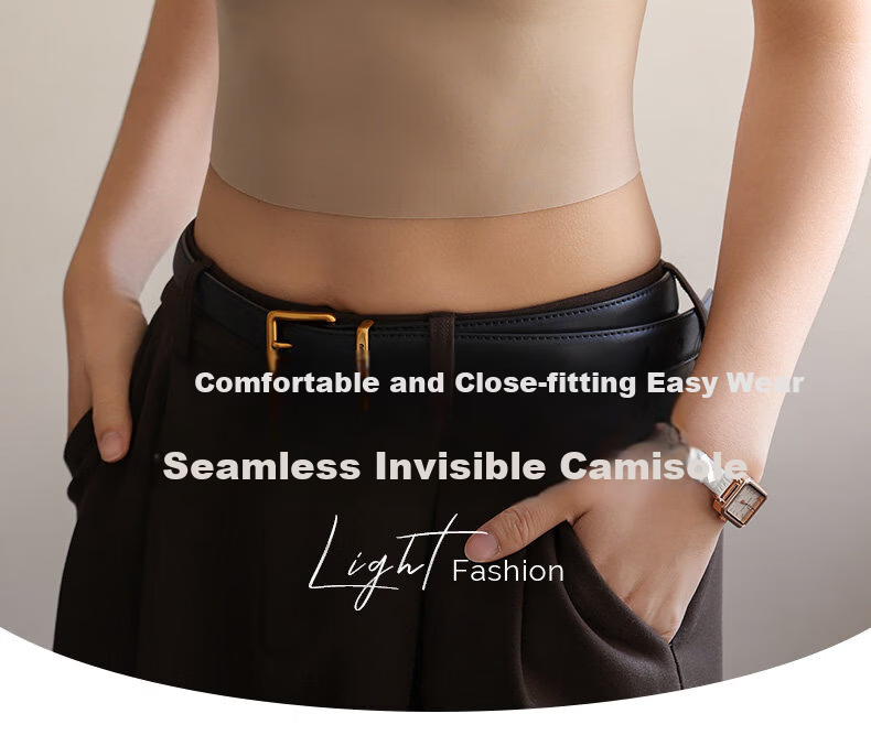 MiiOW Ice Silk Sun Protection Camisole for Women with Built-In Bra Pads, Invisible Underwear, Beautiful Back Design, And Outer Wear Top 2