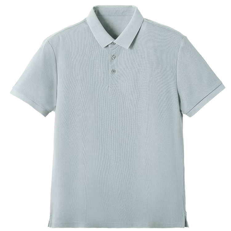 JD Jingzao 100-Count Premium Men's Non-Iron Polo Shirt Short Sleeve T-Shirt Summer New Father's Day Gift Light Mint 3XL