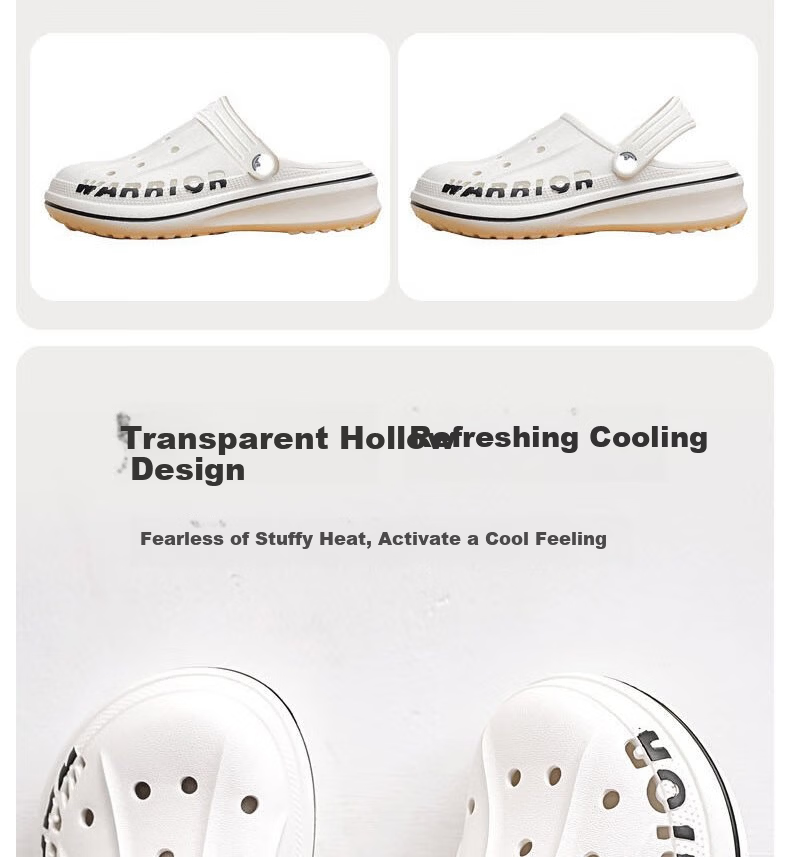 Huili Perforated Slippers, Casual Indoor Outdoor Lightweight Breathable Non-Slip Closed-Toe Beach Shoes, HL03271 Khaki Size 40 10