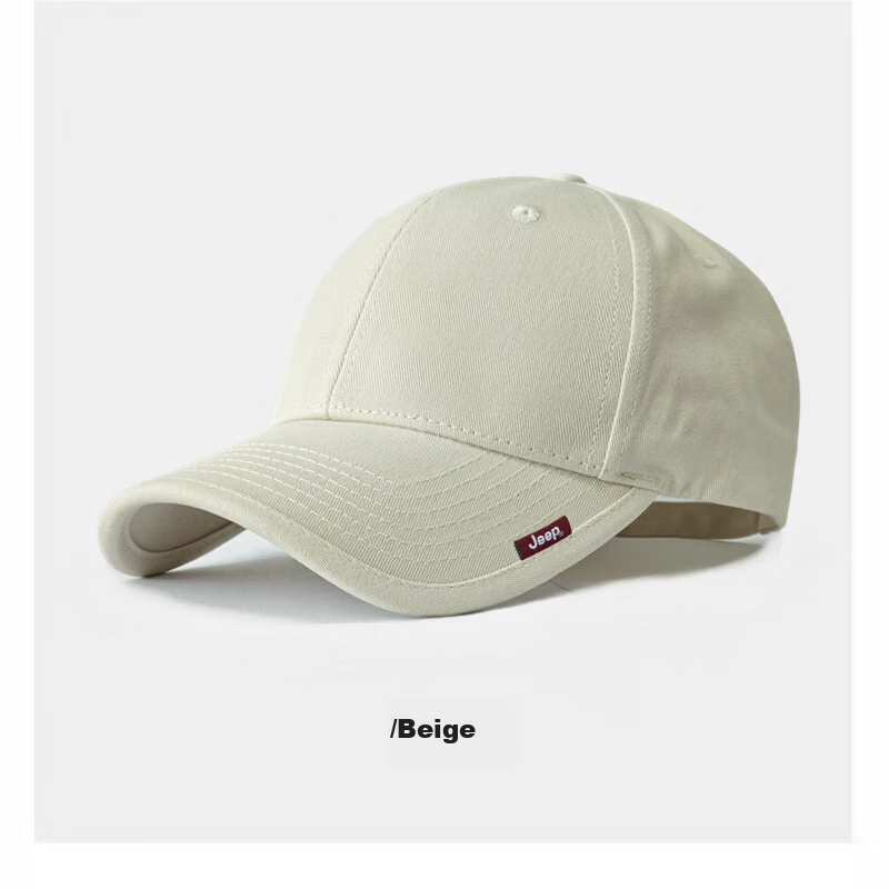 JEEP Men's Baseball Cap Versatile Four-Season Pure Cotton Adjustable Sunshade Hat Unisex Sun Protection Cap 7