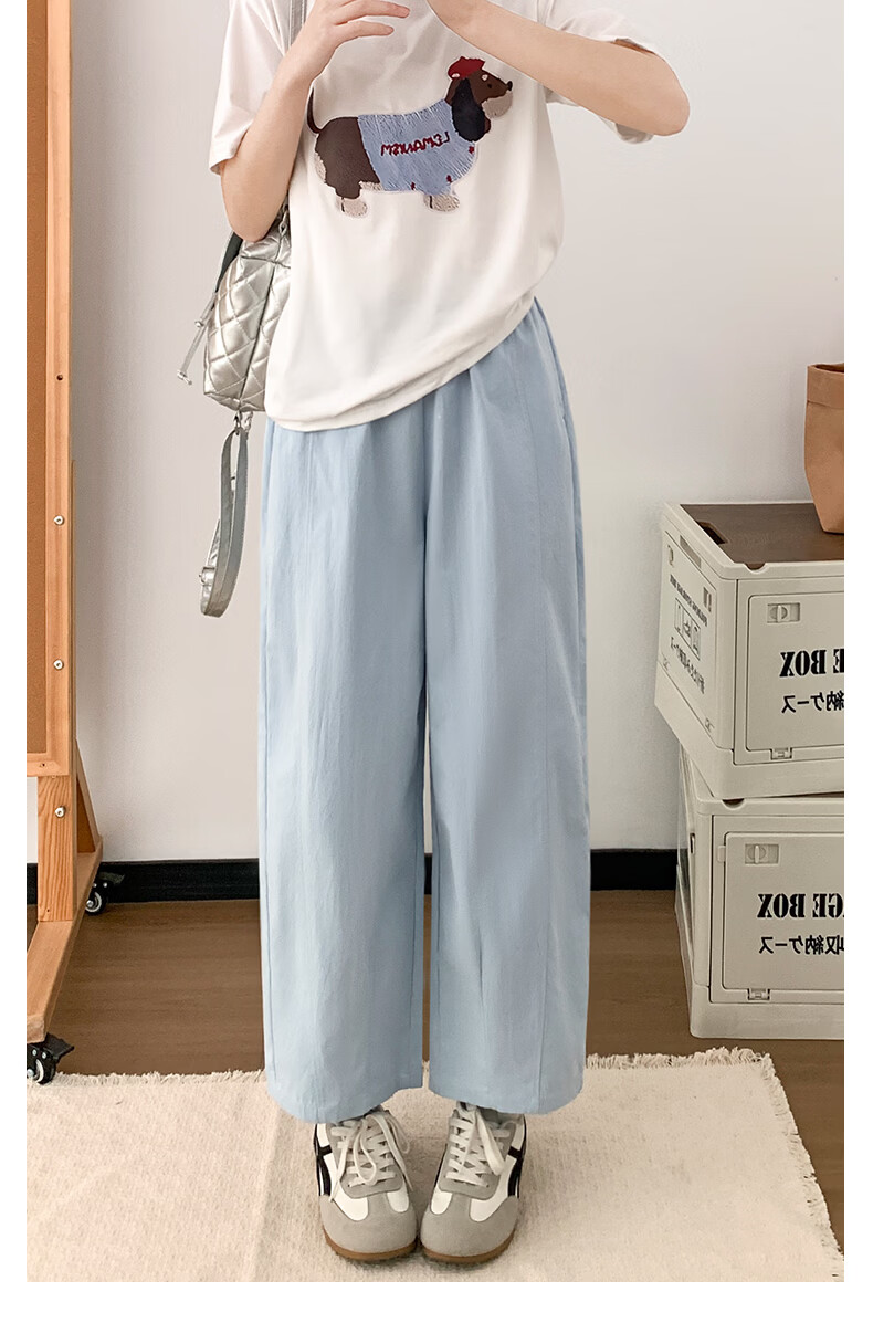 Borui Women's Summer Lightweight Breathable Quick-Dry Cropped Pants 2026 Latest Carrot Style Casual Sports Pants Navy Blue 18