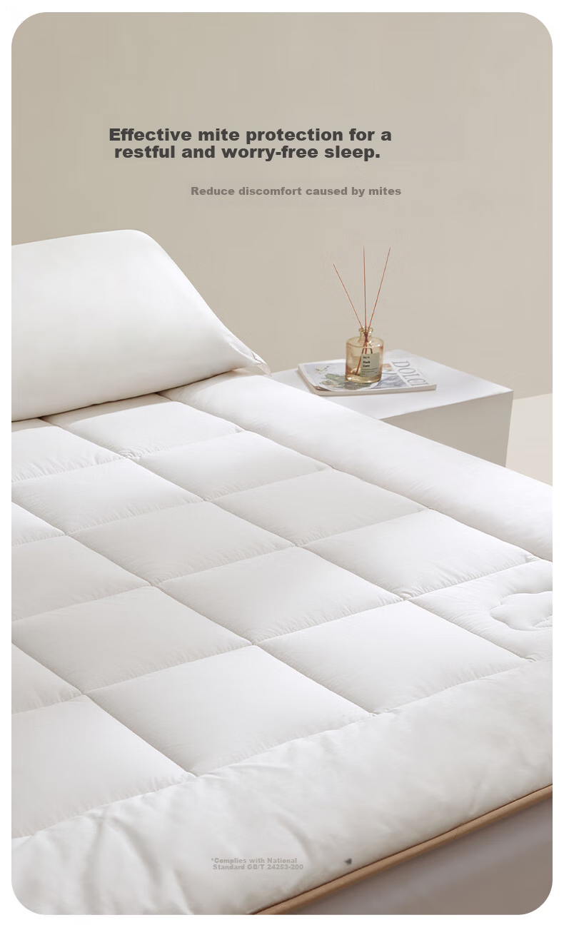 LUOLAI Home Textile Mattress Pad A-Class 100% Cotton Antibacterial Dormitory Soft Mattress Protector for 1.2m Bed 6