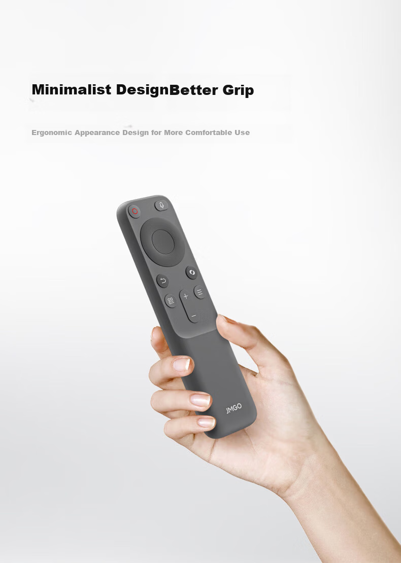 JMGO Bluetooth Voice Remote Control Universal Projector White Bluetooth Pairing Long Battery Life Compatible with Multiple Projectors 4