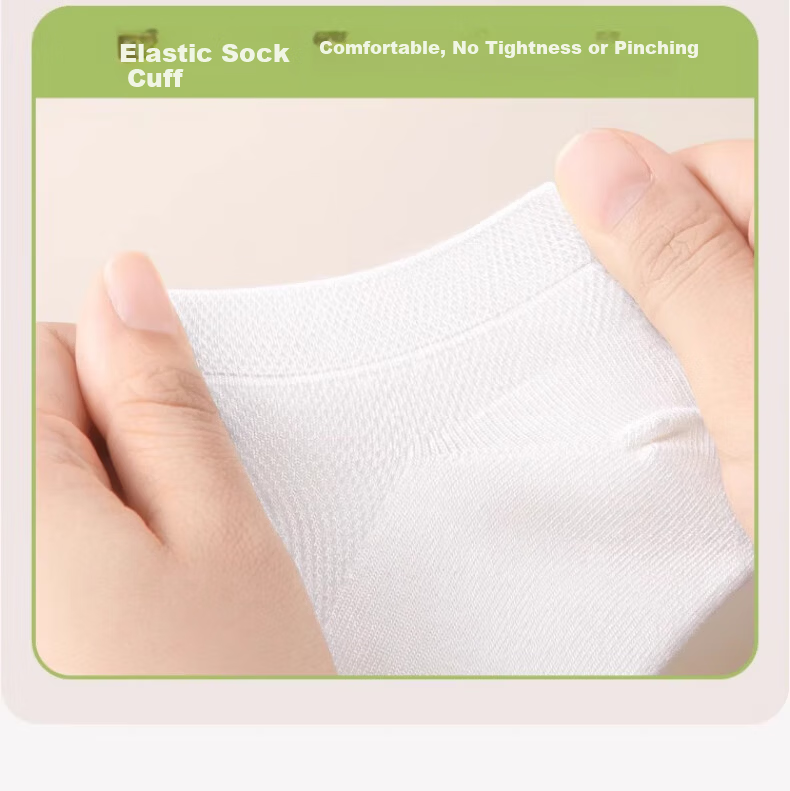 BADIGAO Disposable Children's Socks Portable No-Wash Daily Use Travel Military Training Breathable Odor-Resistant Mid-Length Baby Socks 8