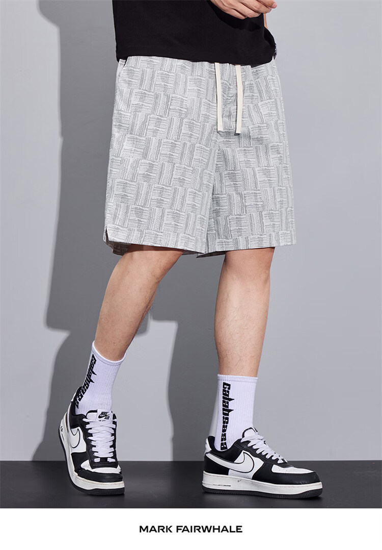 MARK FAIRWHALE Men's Summer Casual Loose Fit Breathable Thin Five-Point Shorts Sports Pants 11