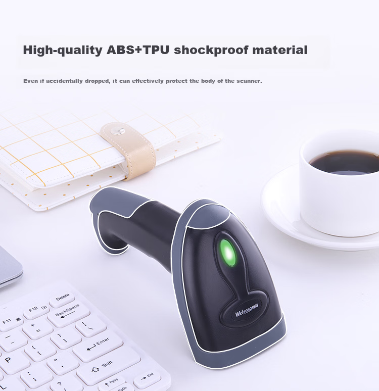 Weirong S03W Wireless 1D Laser Barcode Scanner Gun for Express Delivery Inventory Warehouse Stocktaking Product Barcode 9