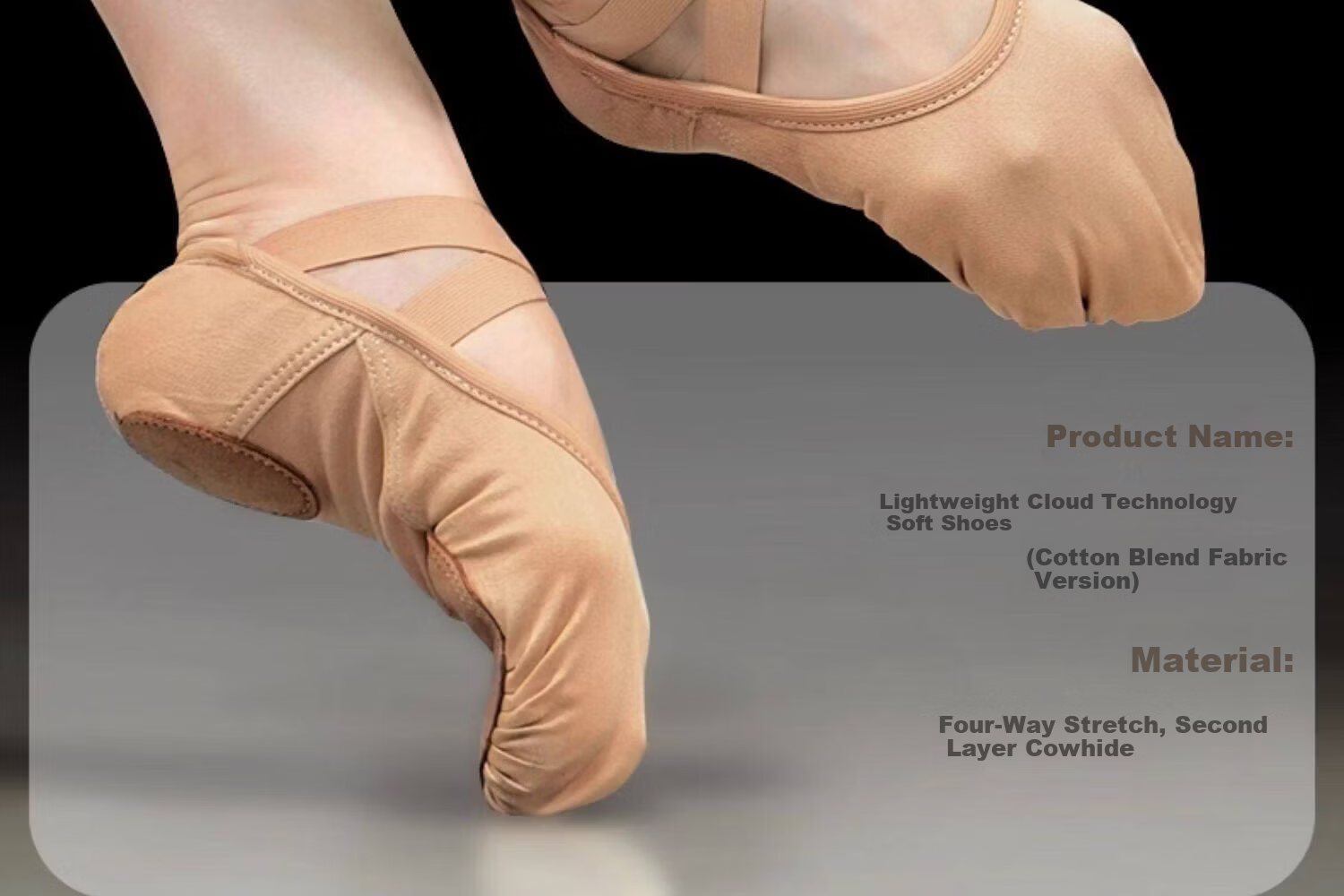 Aiwu Ge Cloud Dance Shoes Adult Ballet Practice Shoes Grading Professional Soft Sole Shoes 816 Camel Color Size 40 2