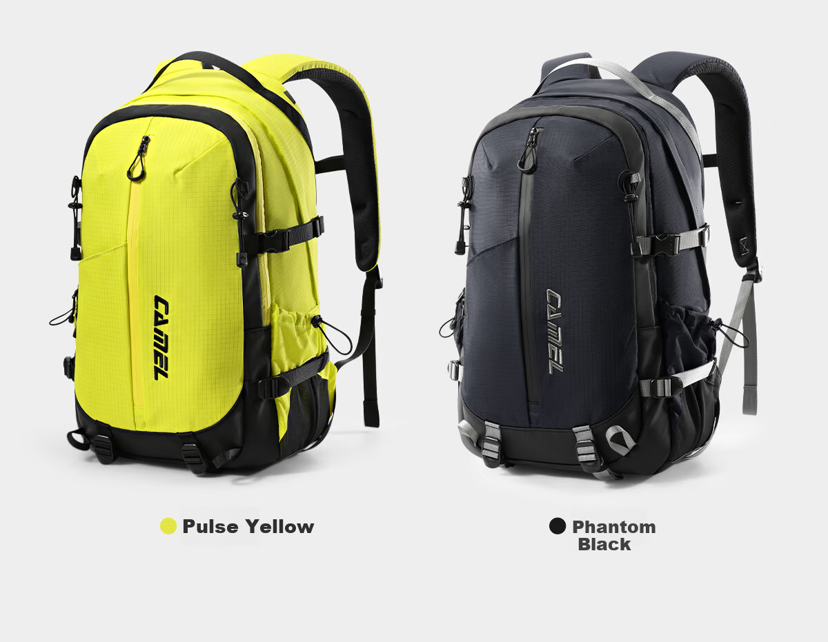 CAMEL Large Capacity Commuter Travel Budget Airline Laptop Backpack Hiking Mountaineering Double Shoulder Bag 7040 27