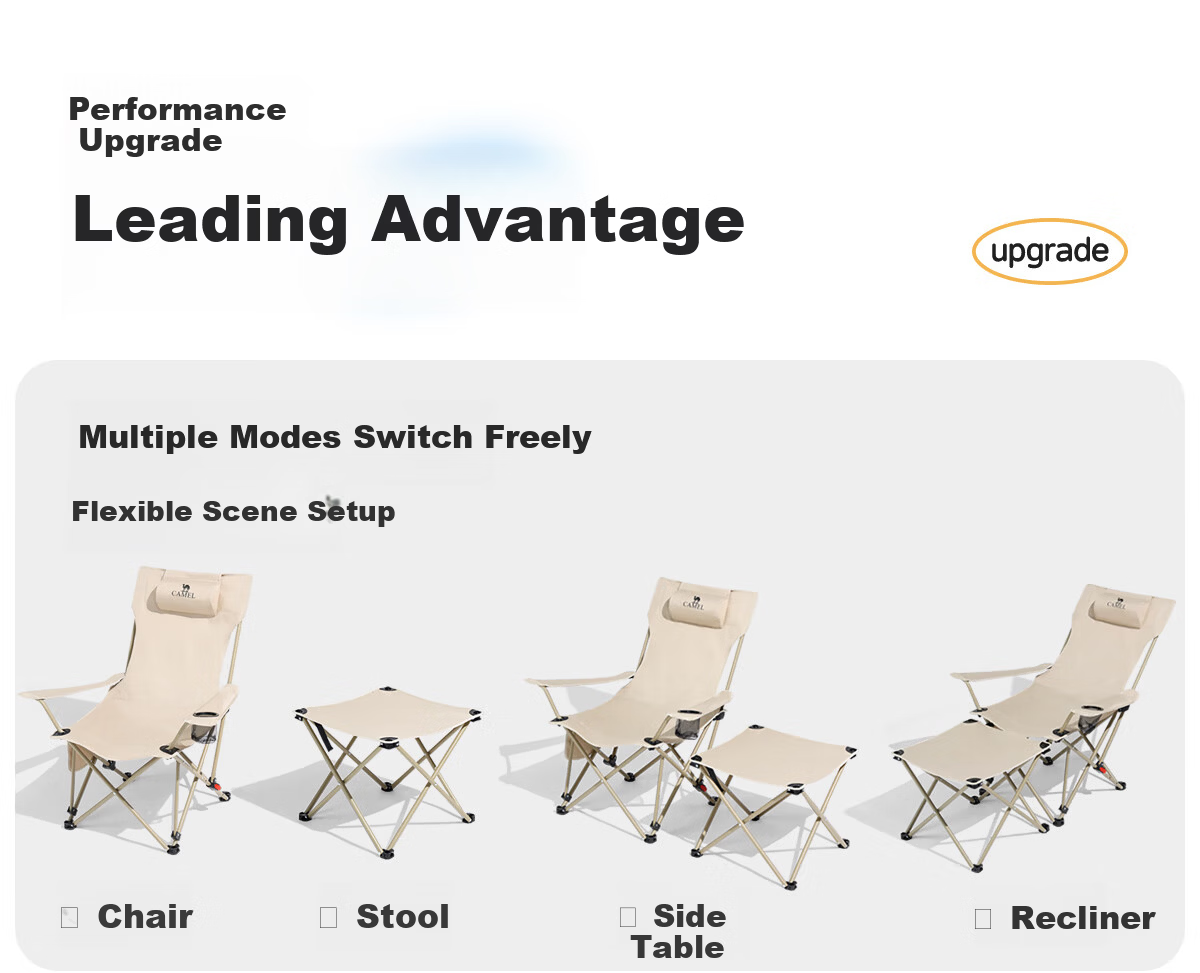 CAMEL Camping Seal Chair Beach Chair Nap Recliner Portable Outdoor Fishing Folding Chair 0014 4